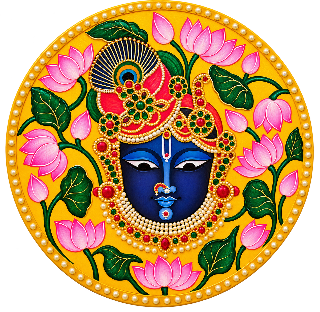 krishna lotus jewel mandala